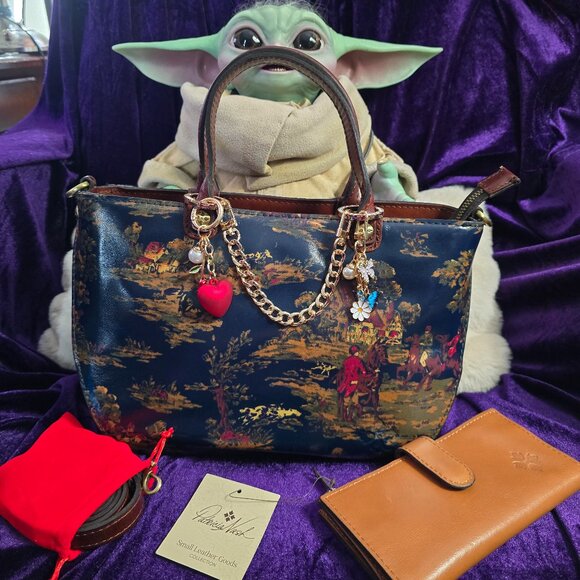 Patricia Nash Fairford Leather Satchel NWOT & Nash Wallet NWT - Picture 1 of 12